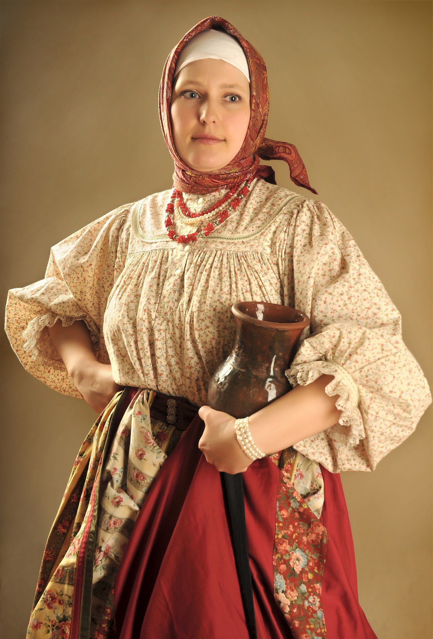 Girls in Slavic costumes in Bremen